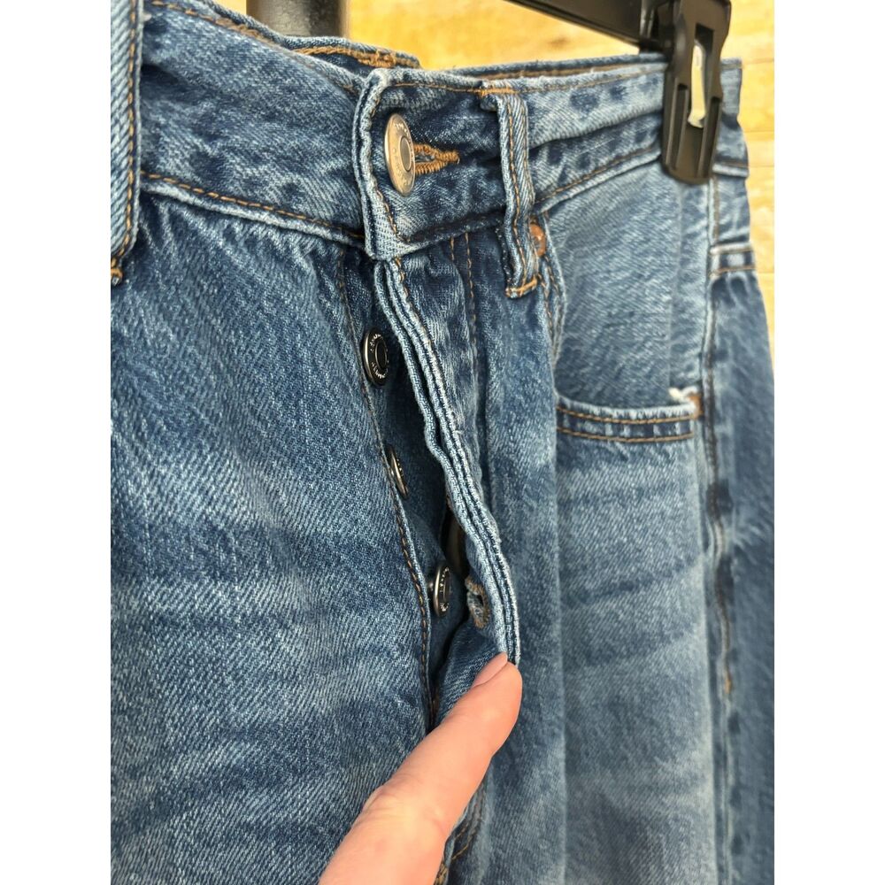AERO 90'S BAGGY VINTAGE AESTHTIC GRUNGE SKATER Y2K ALTERNATIVE DISTRESSED JEANS - Picture 3 of 3
